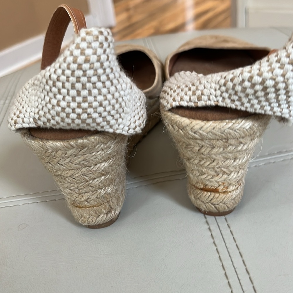Wedge sandals suede uppers sz 9 - Picture 4 of 6